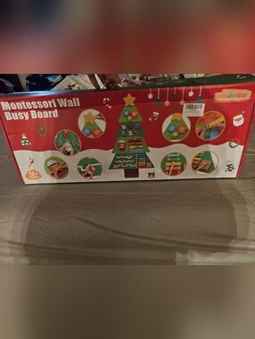 Wooden Tree Wall Busy Board, Sensory Wall Panel for Kids